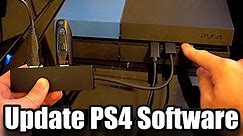How to UPDATE PS4 SYSTEM SOFTWARE using a USB Flash Drive (Best Method)