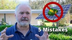 5 Mistakes to Avoid When Buying Solar Panels