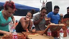 PIZZA EATING CONTEST WITH $300 CASH PRIZE!!! at Subaru Summer Solstice Car Meet #RainaisCrazy
