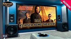 How Much To Build This 7.4.4 KLIPSCH THX 4K DOLBY ATMOS Home Theater (BREAKDOWN & TOUR!) JVC DENON