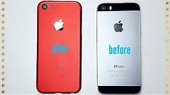 IPhone 5s / SE Conversion Tuning to Unique IPhone 7 mini !! ProductRed !! English FullHD 2017