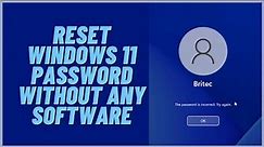 How to Reset Windows 11 Password Without Any Software