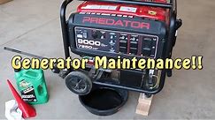 Predator Generator Maintenance ~ Oil Change, Air Filter ~ Easy!