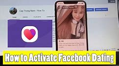 How To Set Up and Join Facebook Dating Profile in Mobile | Activate Facebook Dating 2022