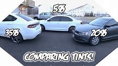 35% vs 20% vs 5% Window Tint! What tint is best for you?