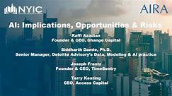 NYIC/AIRA Luncheon Event: AI Implications, Opportunities & Risks