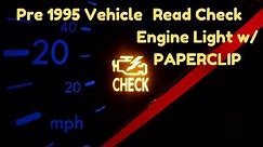 Read Your Check Engine Codes | 1995 or Older Honda Acura | Paperclip Method