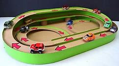 DIY Magic track with magic cars out of cardboard