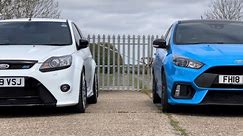 A side by side comparison of the Mk2 & Mk3 Focus RS.