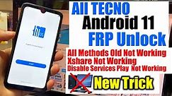 All Tecno Android 11 FRP Bypass/Unlock Without Pc 2023 | Tecno Google Account Remove