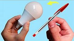 Just Use a Common Pen and Fix All the LED Lamps in Your Home! How to Fix or Repair LED Bulbs Easily!