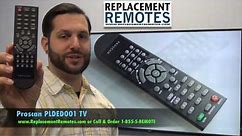 Proscan PLDED001 TV Remote Control - www.ReplacementRemotes.com