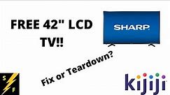 Sharp LCD TV Teardown / Repurpose