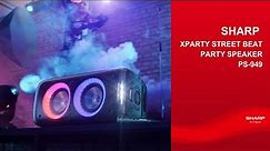 SHARP Bluetooth Party Speaker with lights & sound effects - XPARTY STREET BEAT - PS-949
