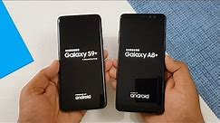 Samsung Galaxy S9+ vs Samsung A8+ (2018) Speed Test Comparison !!