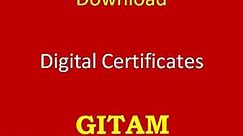 Digital certificates - CDL - GITAM