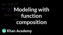 Modeling with function composition | Functions and their graphs | Algebra II | Khan Academy