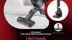 The LG CordZero™ A9K-Ultra Cordless Handstick Vacuum makes cleaning your home a breeze! Remove dust and allergens from your floor, bed, and hard-to-reach corners with ease using its various nozzles and accessories.