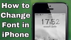 How to Change the Font on iPhone || how to change font of iphone