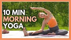 10 min Morning Yoga - Gentle Beginner Yoga Stretch (NO PROPS)
