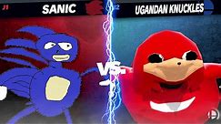 Sanic vs Ugandan Knuckles - Super Smash Bros Ultimate