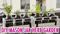 DIY Mason Jar Herb Garden- HGTV Handmade