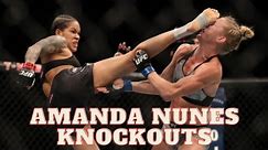 Amanda Nunes brutal knockouts 🥶 women's brutal knockouts #amanda #nunes #knockouts