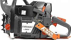FARMMAC F372, 71cc Gas Chainsaw High-End Version, NEOTEC Chainsaw, fit for 20" Bar, 24" Bar, 28" Bar, All Parts Compatible with Husqvarna 372XP, with Walb Carburetor NGK Spark Plug