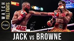 Jack vs Browne FULL FIGHT: January 19, 2020 - PBC on Showtime PPV