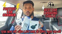 Top 4 Best Car Charger in 2024 for Mobile Phones || Best Car Charging cables 2024