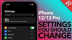 iPhone 12 / 12 PRO Settings You Should Change NOW !