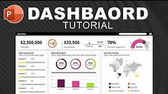AWESOME PowerPoint DASHBOARD DESIGN | Step-by-Step TUTORIAL
