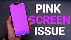 iPhone Pink Screen issue?