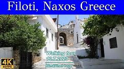 Filoti, Naxos Greece 4K walking tour