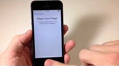 how to setup fingerprint on iphone 5