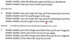 Aladdin Trouble: Refrain 1-5