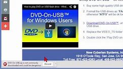 Copy DVD to USB thumbdrive and play with all menus