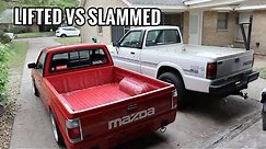 Lifted vs Slammed: Height and Clearance Comparison | Mazda B2200 B2000 Flake Garage