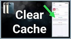 How To Clear Cache On iPhone!