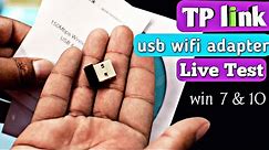 TP link usb wireless wifi adapter for desktop pc and laptops installation