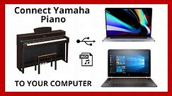 How To Connect Yamaha Digital Piano/Keyboard to MacBook or PC via USB-MIDI Cable | 2020 Tutorial |