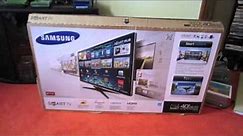 Samsung 40 LED 1080P SMART TV Unboxing & Review
