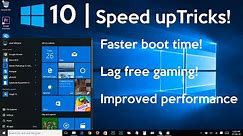 How to Speed Up Your Windows 10 Performance (best settings)