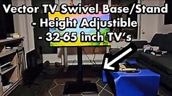 VEVOR TV Stand Mount w/ Swivel & Height Adjustable (32 inch - 65 inch TV's)