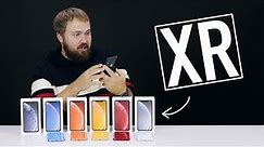 Распаковка iPhone XR всех цветов