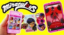 Miraculous Ladybug Toys Marinette's Cell Phone and Case with Charm for Kids