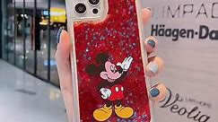 iFiLOVE for iPhone 15 Plus Winnie The Pooh Bling Liquid Case, Girls Boys Kids Women Cute Cartoon Bear Sparkle Flowing Quicksand Glitter Case Cover for iPhone 15 Plus (Gold)