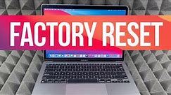 How to Factory Reset MacBook Air M1