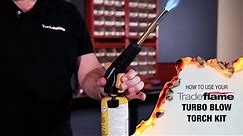 How To Use Your Tradeflame Turbo Blow Torch Kit