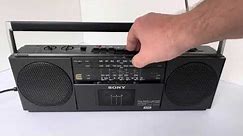 Sony CFS-2000L Boombox Video Demo